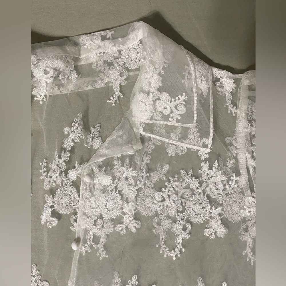 Lace Button Up - Picture 6 of 7